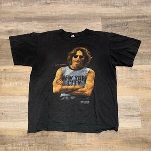 John Lennon New York City Imagine Y2K Vintage T-Shirt The Beatles